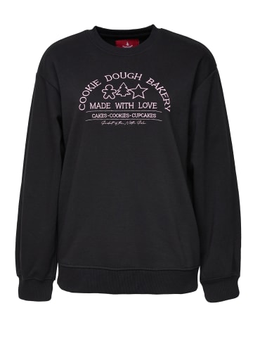 Threadbare Weihnachtspullover THB Cookie Xmas Crew Neck Sweat in Schwarz