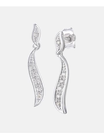 Diamant L'éternel Ohrringe aus 375 Weißgold mit Diamant