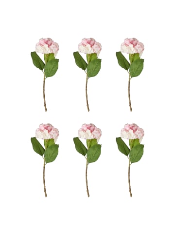 Butlers Kunstblume FLORISTA Hortensie 6er-Set in Pink