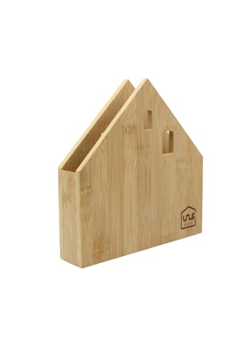 UNUS Serviettenhalter Haus Bambus in Natur