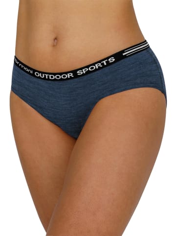 Normani Outdoor Sports Damen Merino Slip Albury in Navy