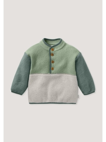 Hessnatur Fleece Troyer in fichtengrün