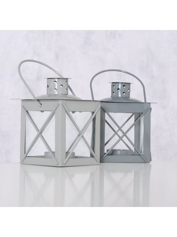 Boltze Laterne in grau