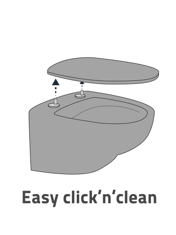 RIDDER WC-Sitz Cleveland mit Soft-Close weiß