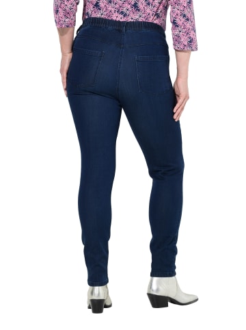 Ulla Popken Jeggings in dark blue denim