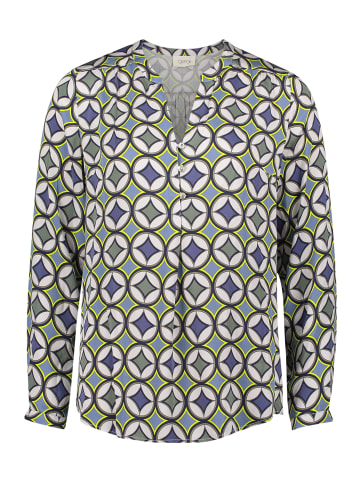 CARTOON Casual-Bluse mit Knöpfen in Blau/Grün