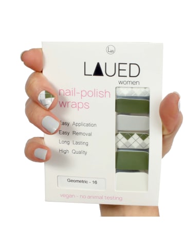 VARGU LAUED vegane Nagelfolien textile fusion in Geometric