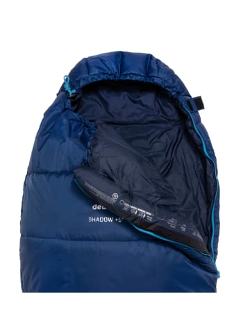 Deuter Kunstfaserschlafsack Shadow + 5 in steel-navy