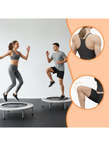 relaxdays Trampolin in Grau - Ø 95 cm