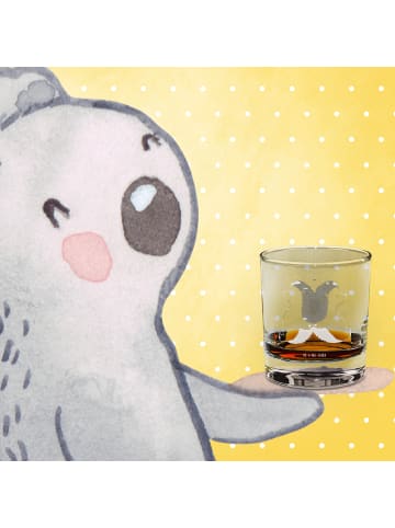 Mr. & Mrs. Panda Whiskey Glas Igel händchenhaltend ohne Spruch in Transparent
