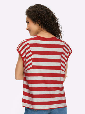 Heine Streifenshirt in rot-weiß-gestreift