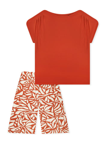 Schiesser Pyjama Selected Premium in terracotta