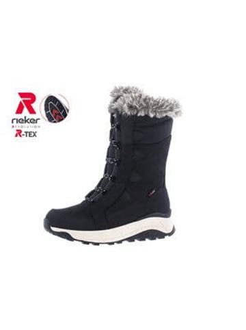 Rieker Evolution Schnürstiefel in schwarz