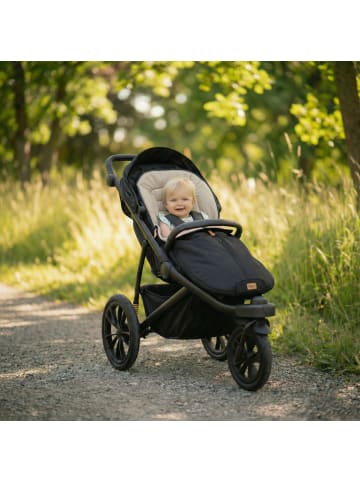 fillikid Babyfußsack Sommer Light Trend 95x50 cm Exklusiv in Schwarz