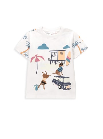 Coccodrillo T-Shirt mit kurzen Ärmeln in weiß