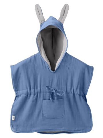 Mababu Badeponcho Musselin in Indigo Blue