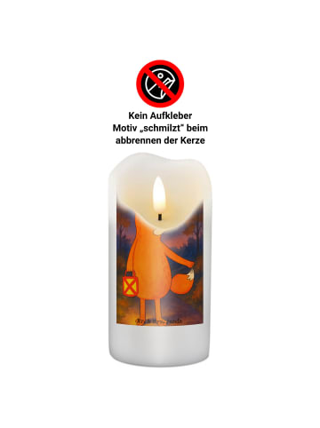 Mr. & Mrs. Panda Kerze Fuchs Laterne Design ohne Spruch in Weiß