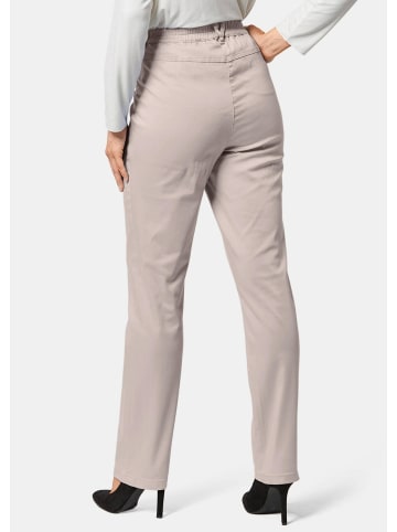 GOLDNER Kurzgröße:  Leichte Baumwollschlupfhose MARTHA in kitt