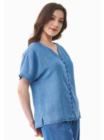 Organication Bluse "WOR17116" in Hellblau