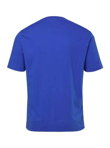Men Plus Kurzarm T-Shirt in kobaltblau