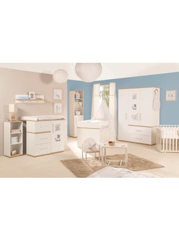 roba Möbelset Pia 3-tlg. Weiß mit Bett, Kommode & Schrank