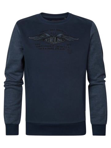 Petrol Industries Sweater mit Aufdruck Willmar in Blau