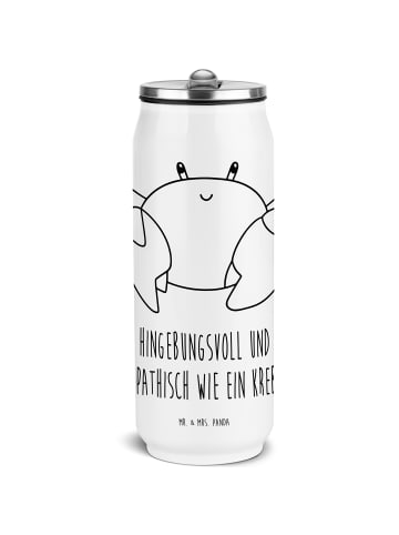 Mr. & Mrs. Panda Getränkedosen Trinkflasche Sternzeichen Krebs m... in Weiß