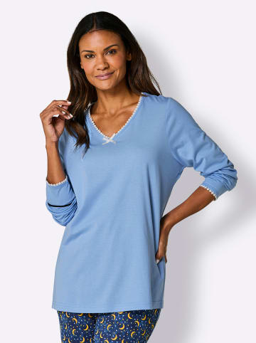 WITT WEIDEN Schlafanzug-Shirt in himmelblau