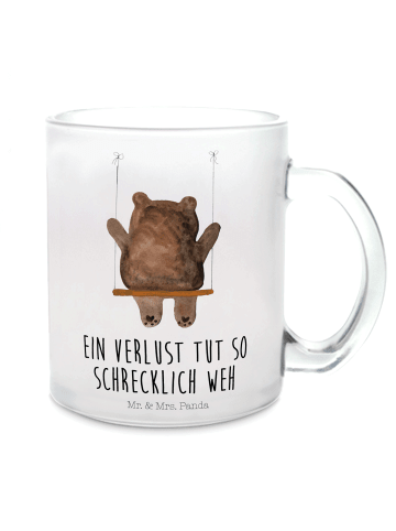 Mr. & Mrs. Panda Tasse Bär Schaukel mit Spruch in Transparent