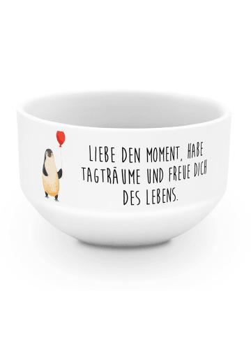 Mr. & Mrs. Panda Bowlschale Pinguin Luftballon mit Spruch in Weiß