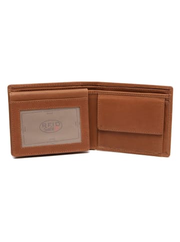 The Chesterfield Brand Orleans Geldbörse RFID Schutz Leder 11 cm in cognac