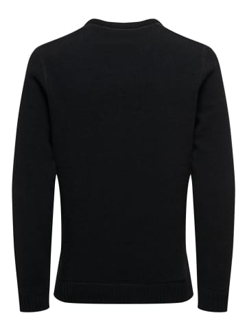 Only&Sons Pullover 'Ese Life' in schwarz