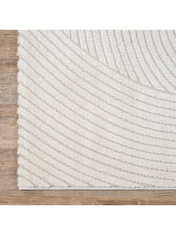 KADIMA DESIGN Läufer Geometrisch pflegeleicht Wohnzimmer Schlafzimmer Flur Esszimmer in Creme