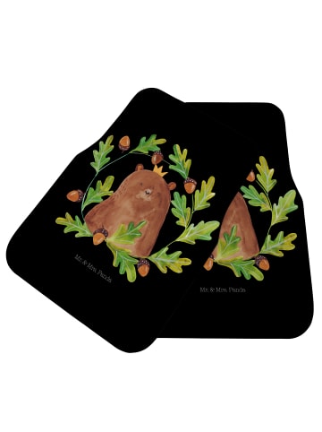 Mr. & Mrs. Panda Fußmatte Auto Bär König ohne Spruch in Schwarz