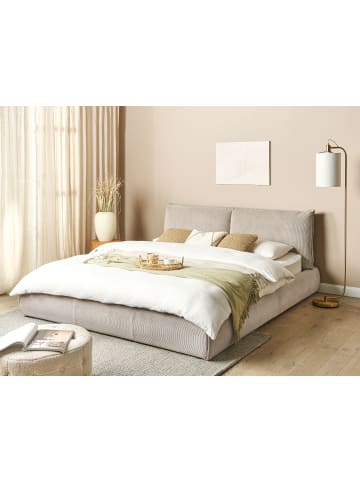 Beliani Doppelbett VINAY in Beige - (W) 196 x (H) 90 x (L) 233 cm