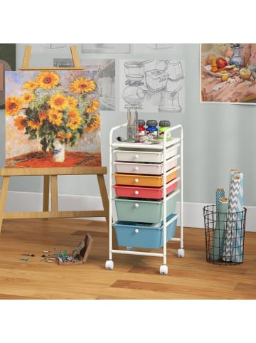 COSTWAY Rollcontainer in Bunt