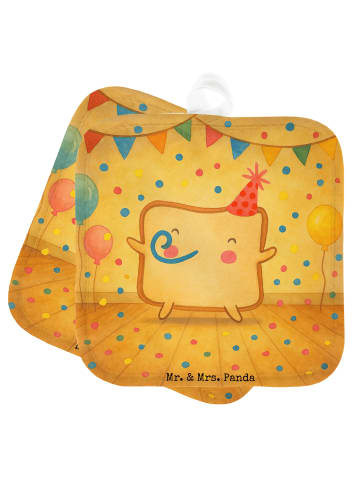 Mr. & Mrs. Panda Topflappen Toast Party Design ohne Spruch in Weiß