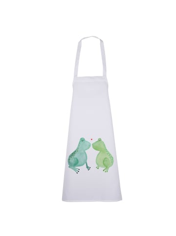 Mr. & Mrs. Panda Küchenschürze Frosch Liebe ohne Spruch in Weiß