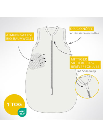 Schlummersack Bio Babyschlafsack, 1.0 TOG in Orange