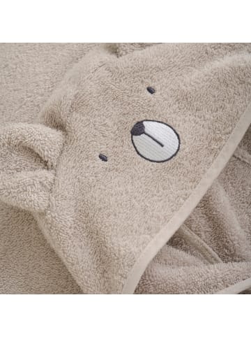 Pippi Babywear Bademantel "Hooded Bath Poncho" in Weiß