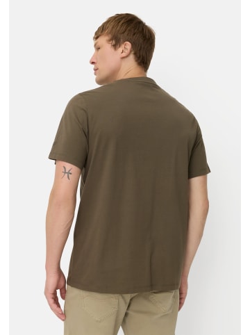 Camel Active T-Shirt mit Logoprint aus organic Cotton in Olivgrün