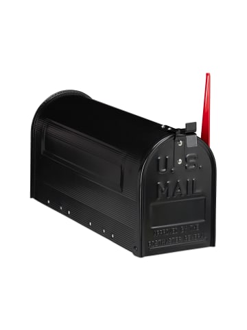 relaxdays US-Mailbox in Schwarz