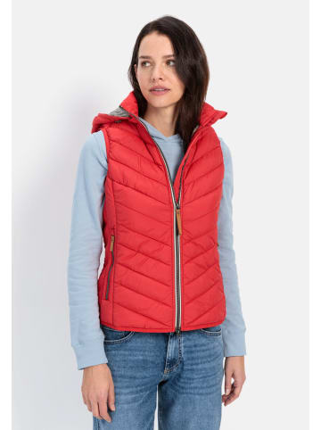Camel Active Steppweste aus recyceltem Polyester in Rot