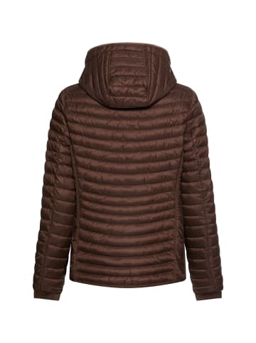 Camel Active Winddichte Jacke mit seitlichem Strick-Einsatz in Braun