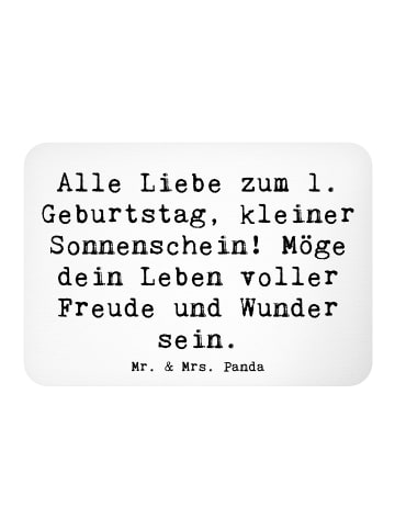 Mr. & Mrs. Panda Magnet Spruch 1. Geburtstag Sonnenschein mit Sp... in Weiß