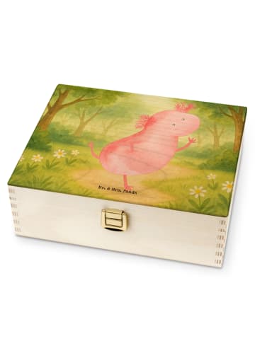 Mr. & Mrs. Panda Teeaufbewahrung Axolotl Tanzen Design ohne Spruch in Weiß