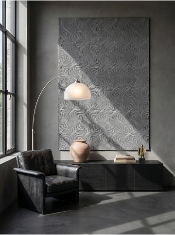KADIMA DESIGN Teppich Kurzflor Geometrisch rutschhemmend pflegeleicht Wohnzimmer in Anthrazit