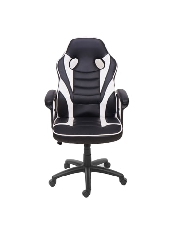 MCW Bürostuhl F59, Gaming-Chair, Schwarz/weiß