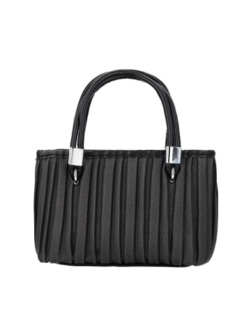 Usha Women Eco-Leather Zip-Up Handbag in Black