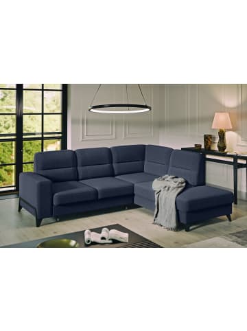 MF Design Cassada Recamiere Rechts in Marineblau -  (L) 237 x (B) 277 x (H) 100 cm